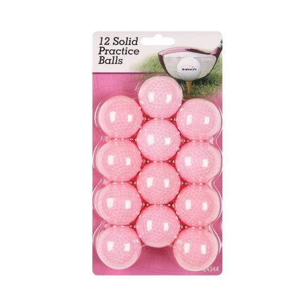 Intech Golf Hollow, Dimpled Practice Balls (12-Pack, Pink) 3 Intech Golf Hollow, Dimpled Practice Balls (12-Pack, Pink)
