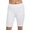 IBKUL Stain Resistant Solid Shorts -golf ball Shop ibkul stain resistant solid short white 01 39719.1659043244