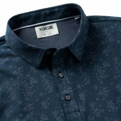 Linksoul Blossom Print Anza Polo -golf ball Shop linksoul blossom print anza polo gunmetal 02 78471.1676587237