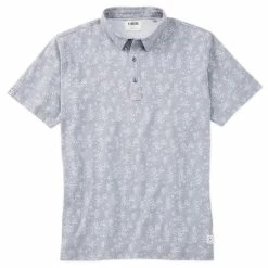 Linksoul Blossom Print Anza Polo -golf ball Shop linksoul blossom print anza polo soft sky 01 20998.1676597327