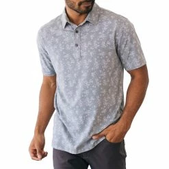 Linksoul Blossom Print Anza Polo -golf ball Shop linksoul blossom print anza polo soft sky 02 02208.1676583511
