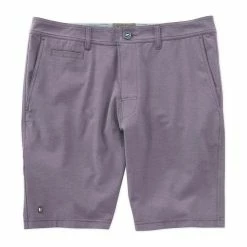 Linksoul Solid Boardwalker Shorts -golf ball Shop linksoul solid boardwalker short dark plum 01 91668.1659042677