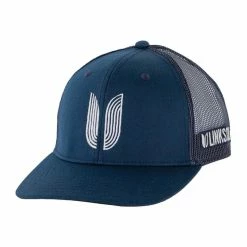 Linksoul The Groove Trucker Hat -golf ball Shop linksoul the groove trucker hat navy 01 35937.1676598287