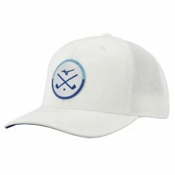 Mizuno Crossed Clubs Meshback Hat -golf ball Shop mizuno crossed clubs meshback hat white 01 79604.1673904183