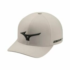Mizuno Tour Delta Fitted Hat -golf ball Shop mizuno tour delta fitted hat grey 01 34592.1636983918