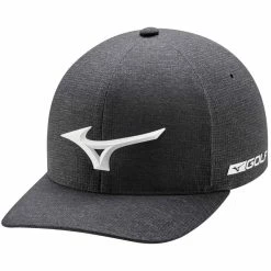 Mizuno Tour Delta Fitted Hat -golf ball Shop mizuno tour delta fitted hat heathered charcoal 01 58365.1636983918