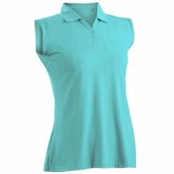 Nancy Lopez Grace Sleeveless Polo -golf ball Shop nancy lopez grace sleeveless polo aqua 01 73180.1633541705