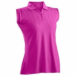 Nancy Lopez Grace Sleeveless Polo -golf ball Shop nancy lopez grace sleeveless polo hot pink 01 24331.1633541706