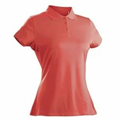 Nancy Lopez Luster Short Sleeve Polo -golf ball Shop nancy lopez luster short sleeve polo tangerine 01 64677.1633466363