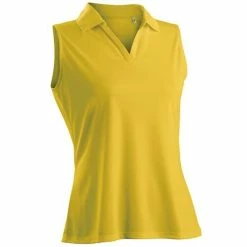 Nancy Lopez Luster Sleeveless Polo -golf ball Shop nancy lopez luster sleeveless polo amber 01 50739.1633466644