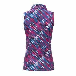 Nancy Lopez Rhythm Sleeveless Polo -golf ball Shop nancy lopez rhythm sleeveless polo navy 02 31286.1648052354