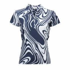 Nancy Lopez Rush Polo -golf ball Shop nancy lopez rush polo navy 01 73851.1648052620