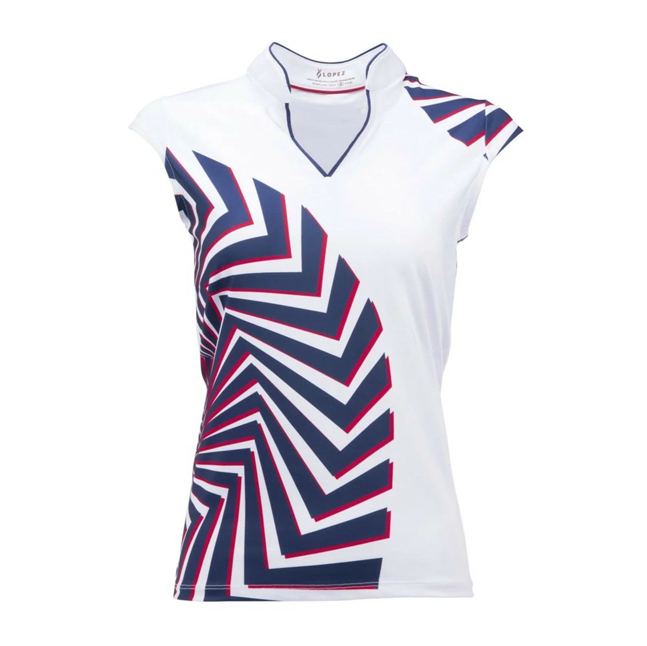 Nancy Lopez Star Sleeveless Polo 5 Nancy Lopez Star Sleeveless Polo - Image 3