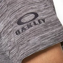 Oakley Contender Heather Polo -golf ball Shop oakley contender heather polo dark grey heather 03 17431.1632243712