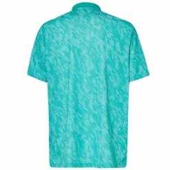 Oakley Contender Print Polo -golf ball Shop oakley contender print polo light emerald 02 59819.1676582427