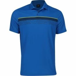 Oakley Print Layer Stripe Polo -golf ball Shop oakley print layer stripe polo ozone 01 67790.1632239073