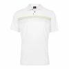 Oakley Print Layer Stripe Polo -golf ball Shop oakley print layer stripe polo white 01 38161.1632239073