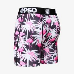 PSD Palms Flamingo Boxer Brief -golf ball Shop psd palms flamingo boxer brief black 03 35524.1640810194