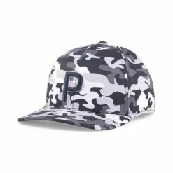 Puma Camo Pattern P Snapback Hat -golf ball Shop puma camo pattern p snapback hat navy blazer high rise 01 89345.1662670407