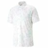 Puma Mattr Tropi-Cool Shirt -golf ball Shop puma mattr tropi cool shirt white minty burst 01 13090.1676584674