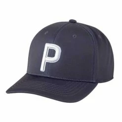 Puma P Snapback Hat -golf ball Shop puma p snapback hat navy blazer 01 15146.1640268234
