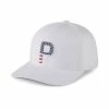 Puma Pars & Stripes P Hat -golf ball Shop puma pars and stripes p hat white glow 01 47015.1678819677