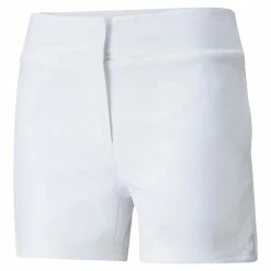 Puma Women's Bahama Shorts -golf ball Shop puma womens bahama short white 01 51168.1662670139