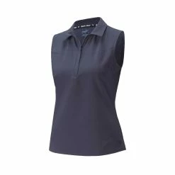 Puma Women's Harding Sleeveless Polo -golf ball Shop puma womens harding sleeveless polo navy blazer 01 84941.1645122649