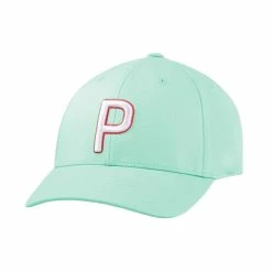 Puma Women's P Hat -golf ball Shop puma womens p hat soothing sea white 01 99374.1649962427