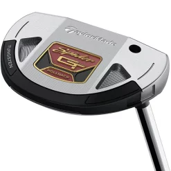 TaylorMade Golf Taylormade Spider GT Rollback Silver/Black Small Slant Putter -golf ball Shop spider gt rollback short slant putter sole view