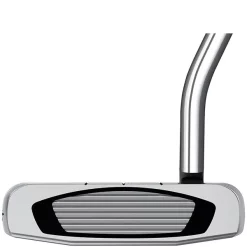 TaylorMade Golf Taylormade Spider GT Rollback Silver Single Bend Putter -golf ball Shop spider gt rollback single bend putter face view