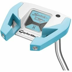 TaylorMade Golf Taylormade Spider GT Ladies Single Bend Putter 11 TaylorMade Golf Taylormade Spider GT Ladies Single Bend Putter -golf ball Shop spider gt single bend 7 light blue white putter sole view
