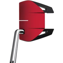 TaylorMade Golf Taylormade Spider GT Red Single Bend Putter -golf ball Shop spider gt single bend 7 red putter address view