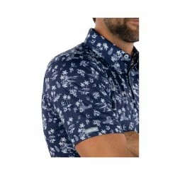 Straight Down Aloha Polo -golf ball Shop straight down aloha polo indigo 05 53807.1644336556