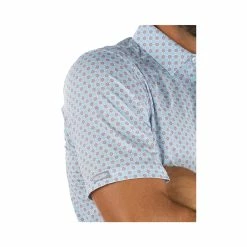 Straight Down Aster Polo -golf ball Shop straight down aster polo cool blue 03 76203.1649355875