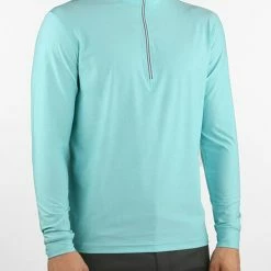 Straight Down Crusher 1/4 Zip -golf ball Shop straight down crusher 1 4 zip seafoam 01 96101.1640880931