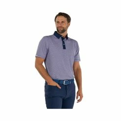 Straight Down Morgan Polo -golf ball Shop straight down morgan polo indigo pink 02 61270.1644437840