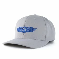 Straight Down SD Wings FlexFit Hat -golf ball Shop straight down sd wings flexfit hat silver 01 48927.1633014154