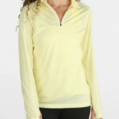 Straight Down Women's Megan Quarter Zip 11 Straight Down Women's Megan Quarter Zip -golf ball Shop straight down womens megan quarter zip canary 01 41583.1633115599