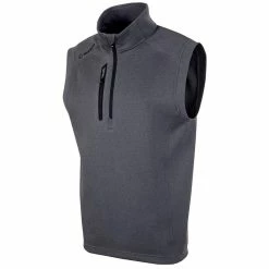 Sunice Axel Lightweight Stretch Thermal Half-Zip Vest -golf ball Shop sunice axel lightweight stretch thermal half zip charcoal melange black 01 67463.1636748316