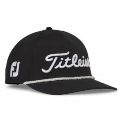 Titleist Tour Rope Hat -golf ball Shop titleist tour rope hat black white 02 62329.1676598345