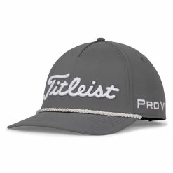 Titleist Tour Rope Hat -golf ball Shop titleist tour rope hat charcoal white 01 83437.1676598308