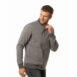 Travis Mathew Asheville Jacket -golf ball Shop travis mathew asheville jacket heather grey pinstripe 02 04402.1636652903