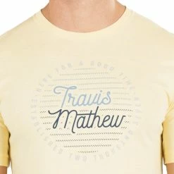 Travis Mathew Cheers My Dears Tee -golf ball Shop travis mathew cheers my dears tee heather sunlight 02 95645.1673900312
