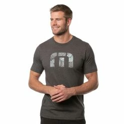 Travis Mathew Chimney Rock Tee -golf ball Shop travis mathew chimney rock tee heather grey pinstripe 01 89540.1676587363