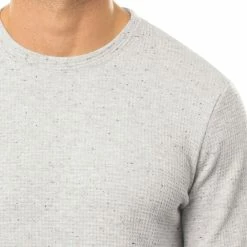 Travis Mathew Cloud Waffle Crew -golf ball Shop travis mathew cloud waffle crew heather light grey 03 22322.1671653259