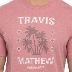 Travis Mathew Feeling Loco Tee -golf ball Shop travis mathew feeling loco tee heather earth red 02 06078.1678483379
