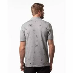 Travis Mathew Ice Breaker Polo -golf ball Shop travis mathew ice breaker polo heather medium grey 03 36744.1671484355
