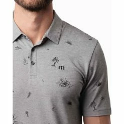 Travis Mathew Ice Breaker Polo -golf ball Shop travis mathew ice breaker polo heather medium grey 04 26942.1671484353