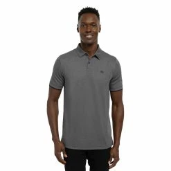Travis Mathew Light Valley Polo -golf ball Shop travis mathew light valley polo heather dark grey 01 92348.1671650330